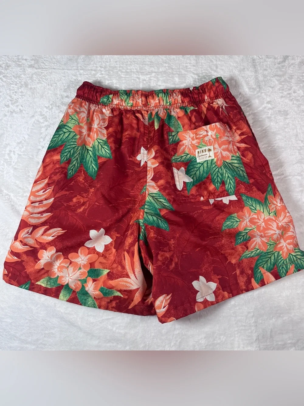 Nike Men’s Small Tropical Floral Swim Trunks Shorts